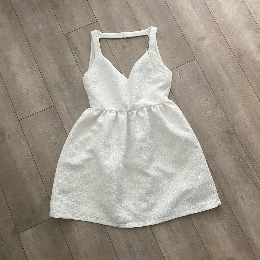 White Zara party dress